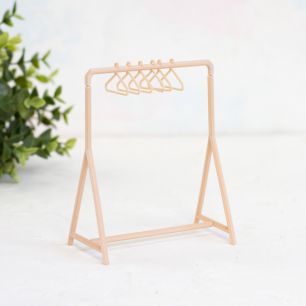 Стойка с вешалками для кукольной одежды, 12,5*10*5,5 см.