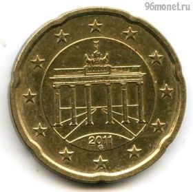 Германия 20 евроцентов 2011 G