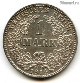 Германия 1 марка 1914 J