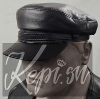 Фуражка кожаная Резерв-ч, картуз мужской