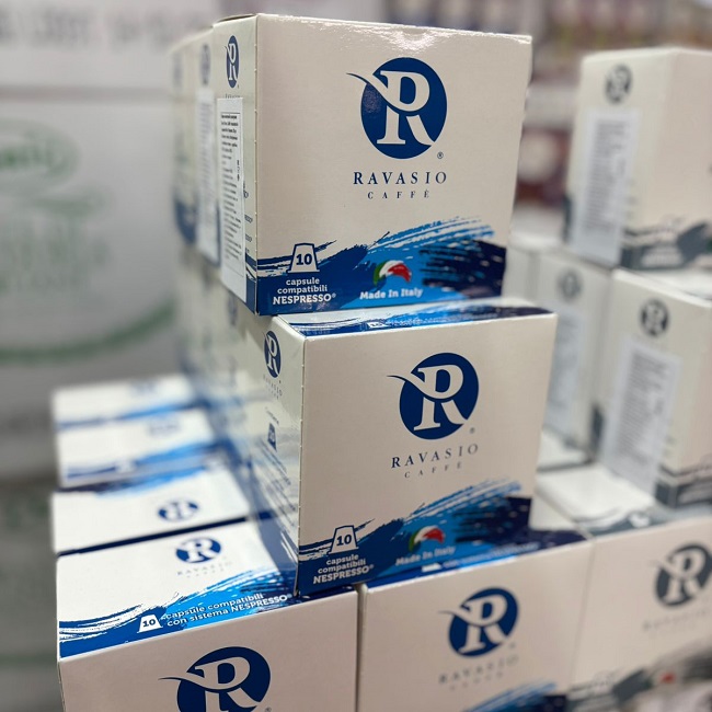 Кофе молотый в капсулах Блу 10 шт, Ravasio Caffe' Blu 10 cap.
