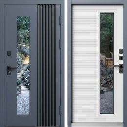 Входная дверь Termo-door Фортис - Лиственница с терморазрывом и стеклопакетом