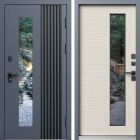 Входная дверь Termo-door Фортис - Слоновая кость с терморазрывом и стеклопакетом