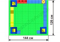 Крепость GB10" S на платформе 24 х 21