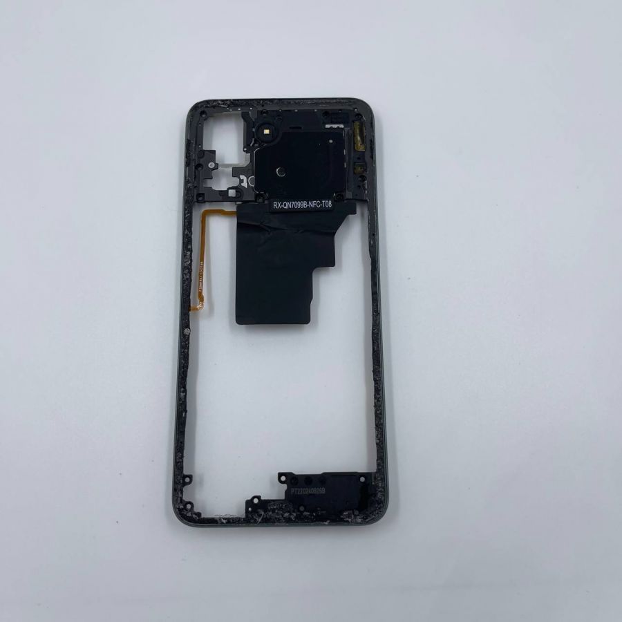 HONOR X7C рамка с отпечатком зеленая оригинал с разбора
