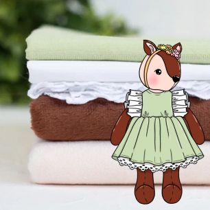 Набор для пошива игрушки - Олененок в оливковом