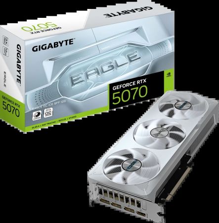 Видеокарта GeForce RTX 5070 12Gb Gigabyte GV-N5070EAGLEOC ICE-12GD