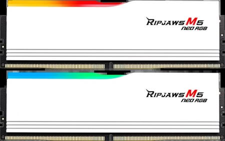 Модуль памяти DDR5 32Gb (2x16Gb Kit) G.Skill 6000 Ripjaws M5 Neo RGB White F5-6000J3636F16GX2-RM5NRW