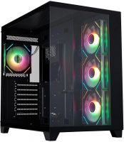 Корпус 1stPlayer Megaview MV8-TP ARGB Black MV8-TP-BK-3FC7R-1FC7