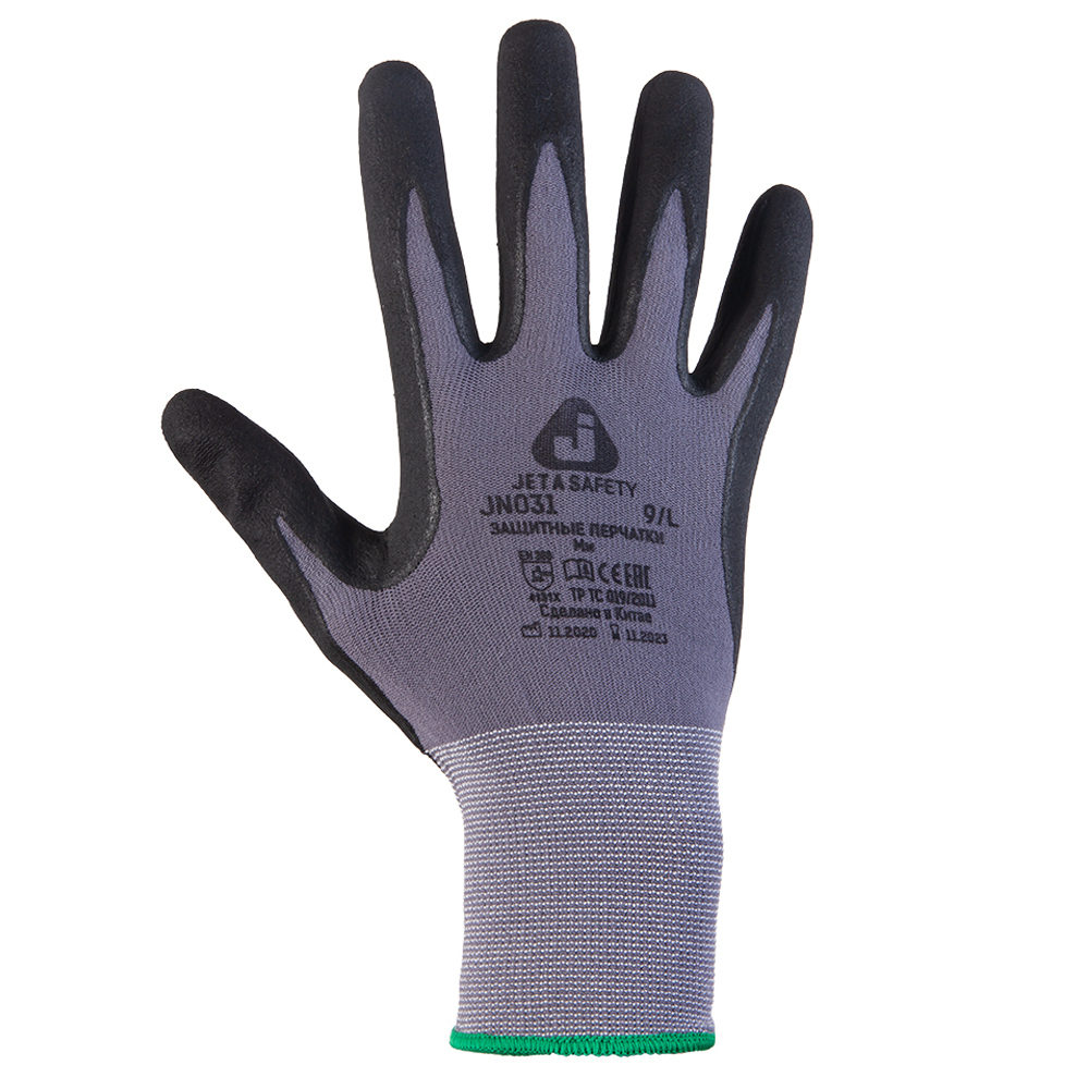 Jeta Safety JN031 Перчатки с микронитриловым покрытием, 1 пара.