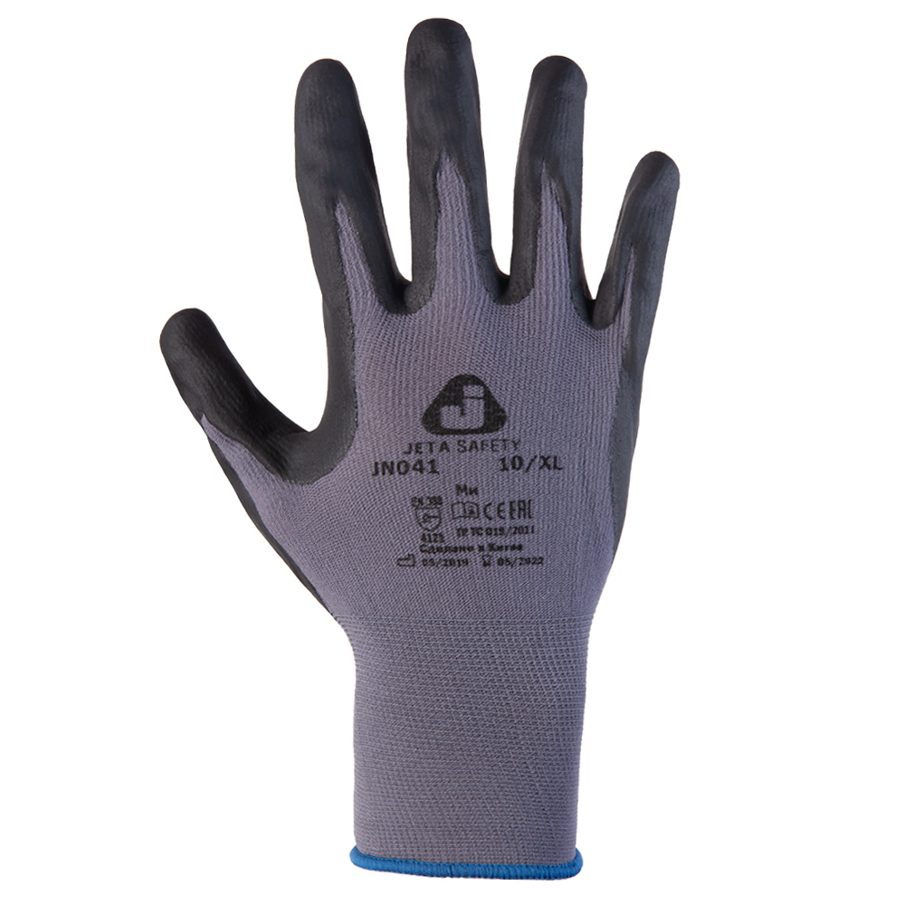 Jeta Safety JN041 Защитные перчатки с пенонитриловым покрытием, 1 пара.