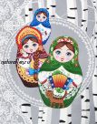 Полотенце кухонное "Матрёшки"