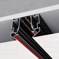 Skyline 220 ST046 Шинопровод под натяжной потолок Черный монтажный эскиз