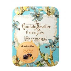 Шоколадные конфеты пралине с апельсиновой начинкой Amatller Испания