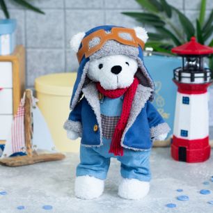 Набор для Большого летнего курса (БЛК) "Мишка-Авиатор в синем"