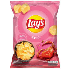 Чипсы ”Lays” со вкусом краба 140г