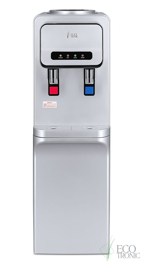 Кулер для воды Ecotronic V32-LCE silver со шкафчиком