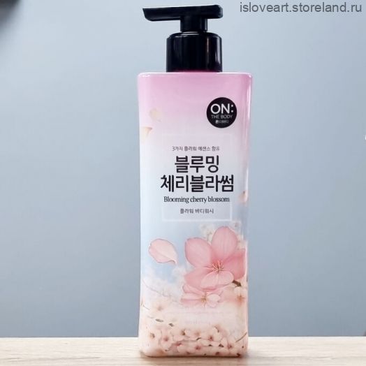Парфюмированный гель для душа ON THE BODY BLOOMING CHERRY BLOSSOM, 500мл.