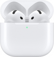 наушники apple airpods 4 2024 с беспроводным зарядным футляром без ANC white