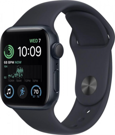 Смарт-часы Apple Watch SE (2nd Gen) 40 mm Midnight Aluminum Case with Black Sport Band M/L