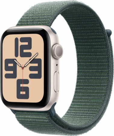 Смарт-часы Apple Watch SE (2nd Gen) 44 mm Starlight Aluminum Case with Sage Sport Loop