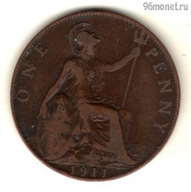 Великобритания 1 пенни 1911