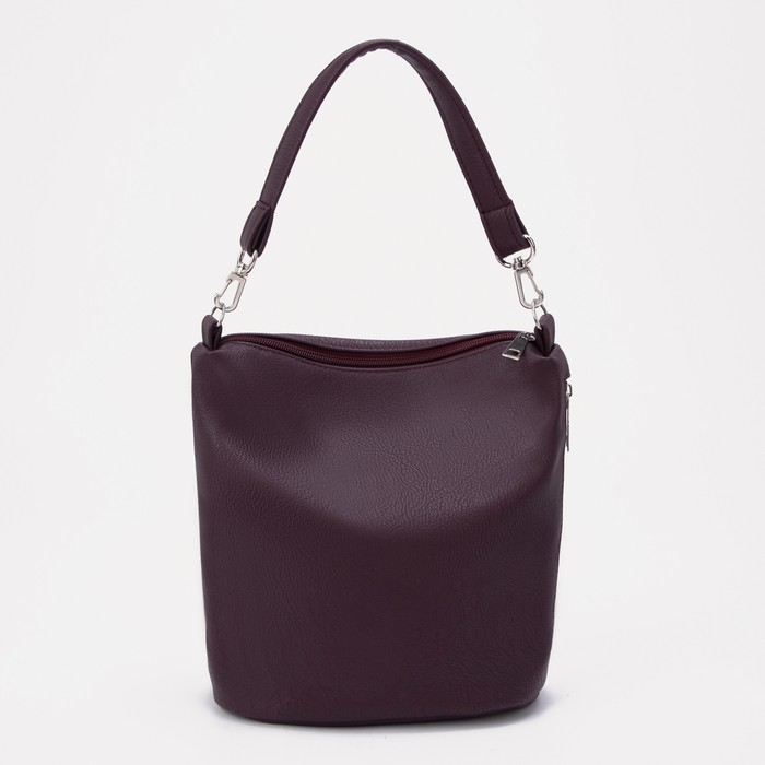 Сумка женская на молнии Miss Bag, цвет бордовый