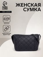 Сумка женская на молнии, цвет чёрный