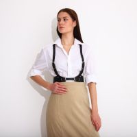 Портупея женская на грудь, цвет чёрный