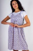 Сарафан с кокеткой SummerQ арт. 8689 [сирень+белый цветочек]