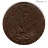 Великобритания 1/2 пенни 1957