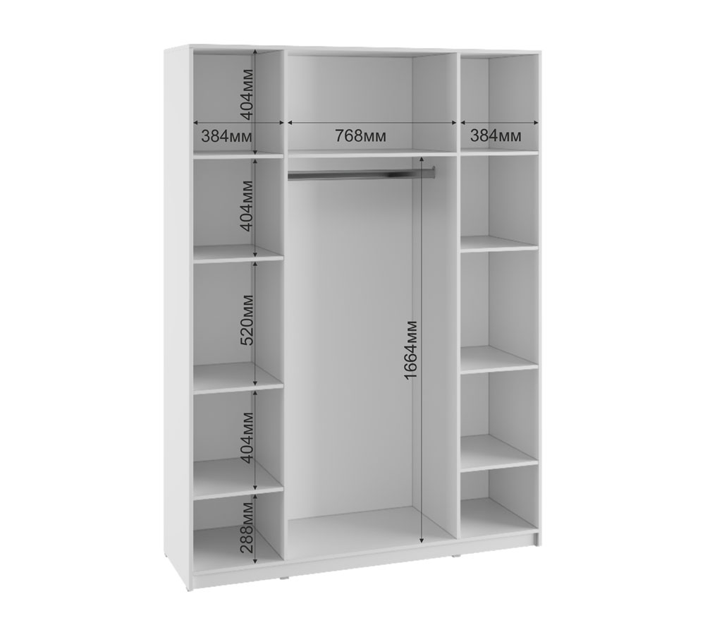 Бруно Шкаф 4-х ств. с антресолью