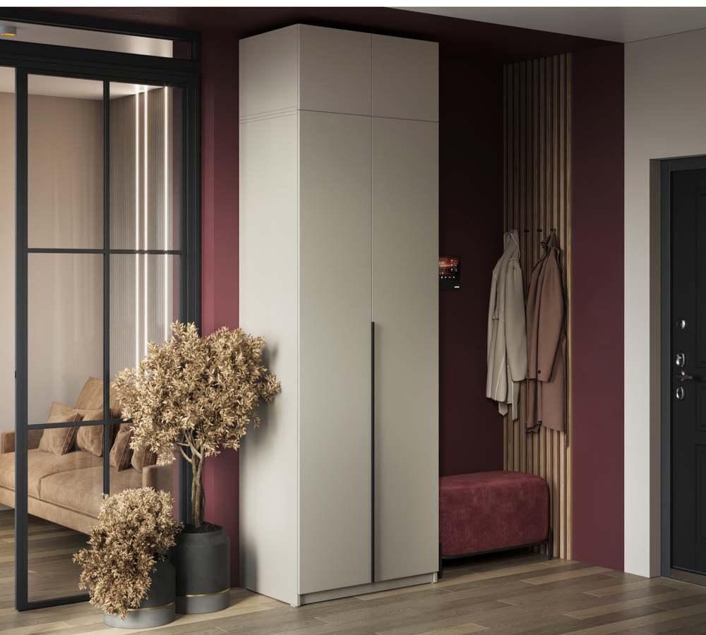 Бруно Шкаф 2-х ств с антресолью