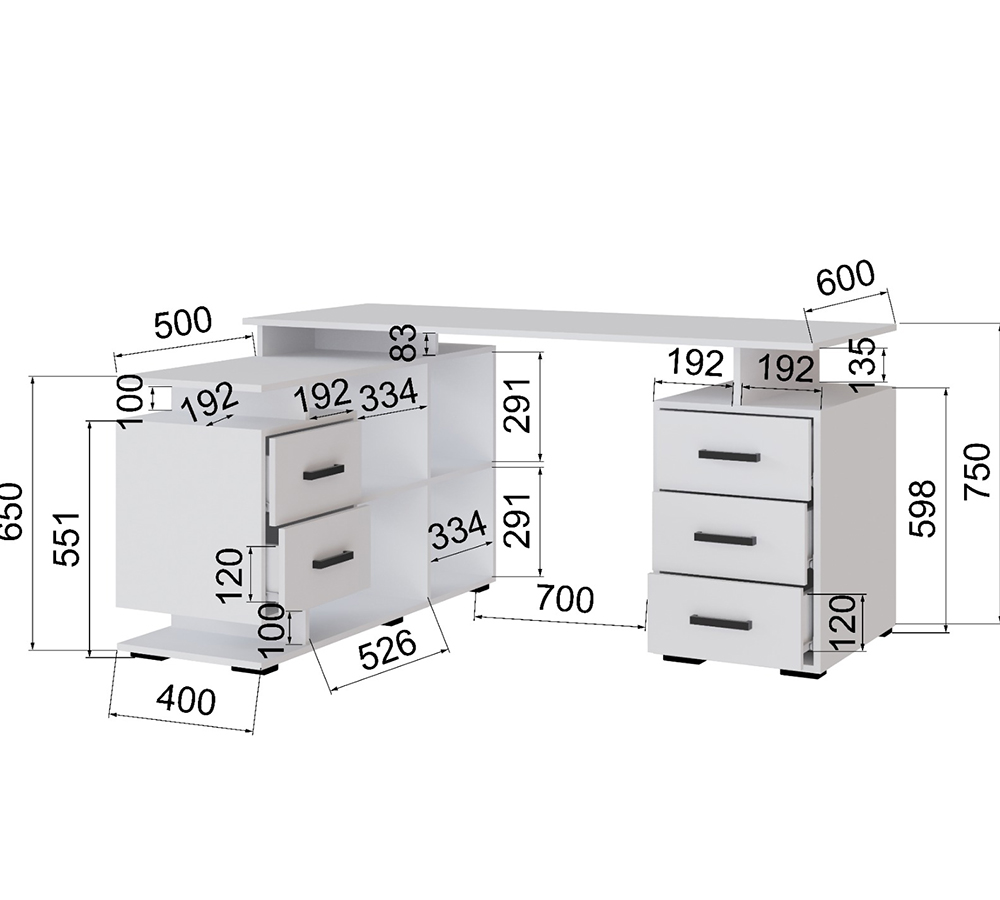 Стол компьютерный Индиго