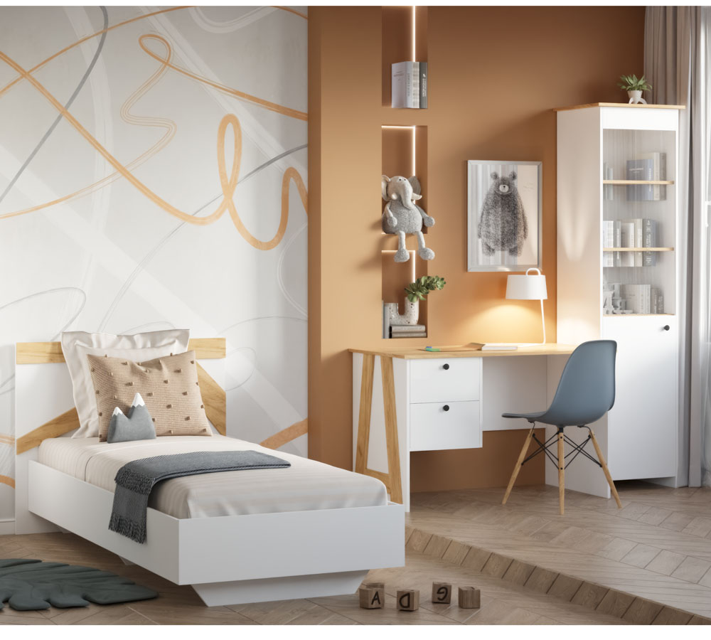 Теодора стол письменный 2 ящика