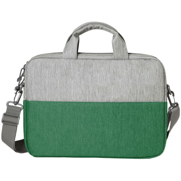 Конференц-сумка BEAM NOTE серая с зеленым