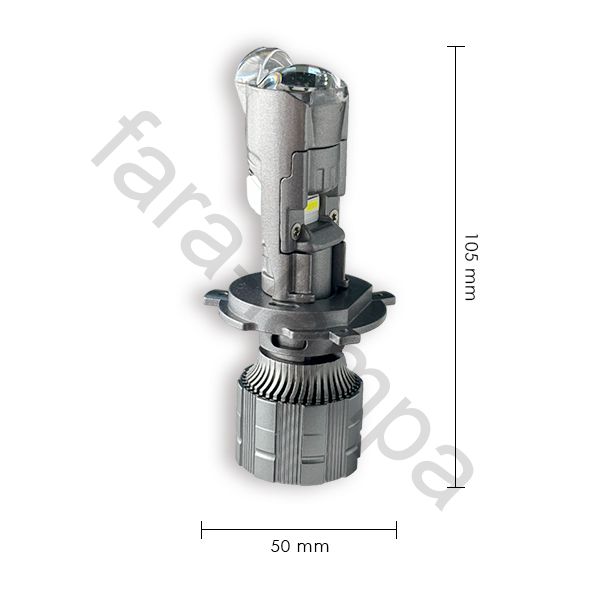 Светодиодные мини линзы автолампы в фары H4 серия A8