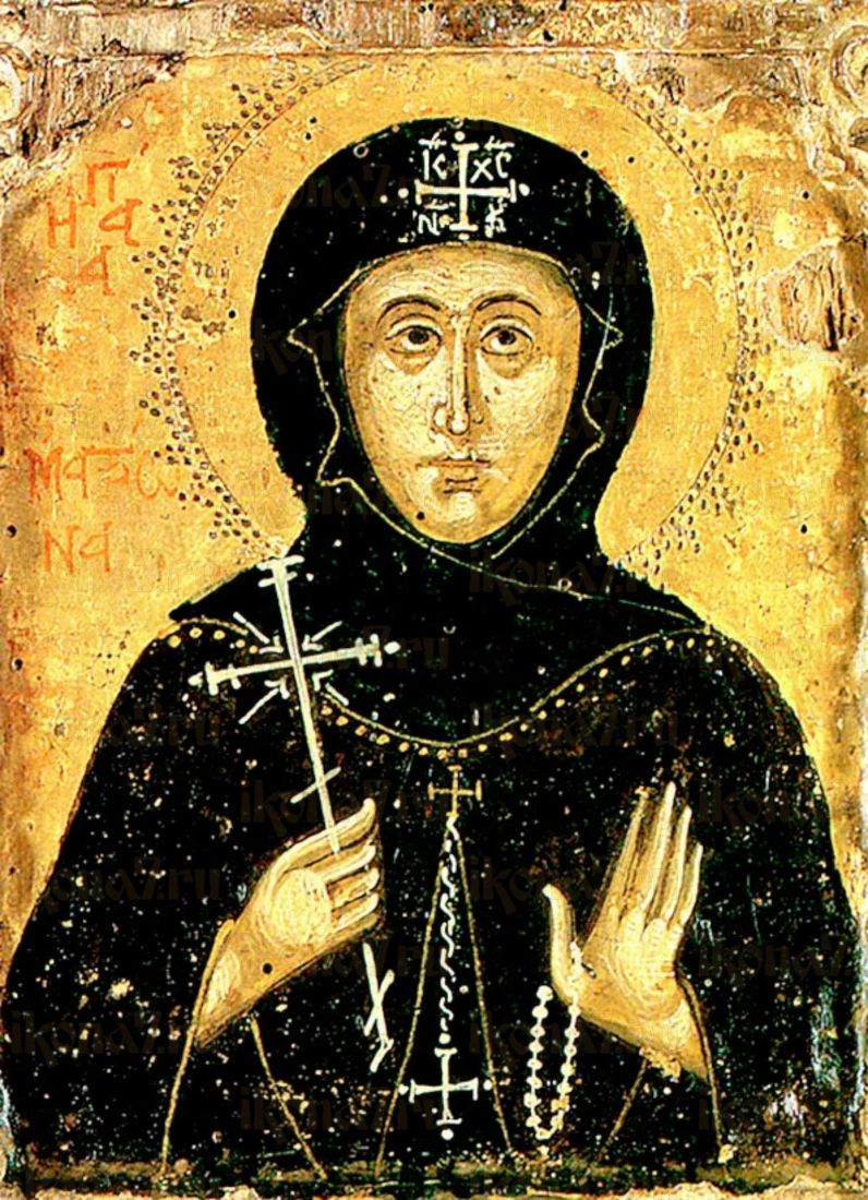 Икона Матрона Константинопольская: Заступница и молитвенница (рукописная)