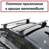 Багажник на крышу Hyundai Solaris sedan 2017-..., ЕД, черные крыловидные дуги