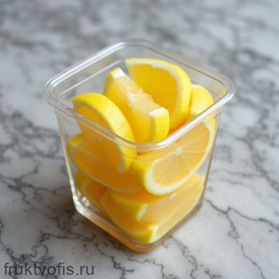 .Контейнер с дольками лимона 200г