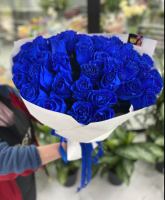 Букет из 45 роз Star Blue 60 см