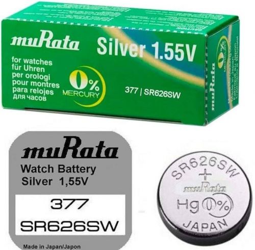 muRata silver 377 SR626SW 1.55v