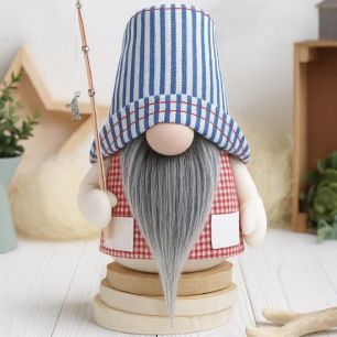 Набор материалов для пошива –  Гном-рыбак летний