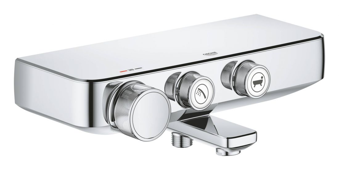 34718000 Grohtherm SmartControl Термостатический смеситель для ванны, настенный монтаж, хром
