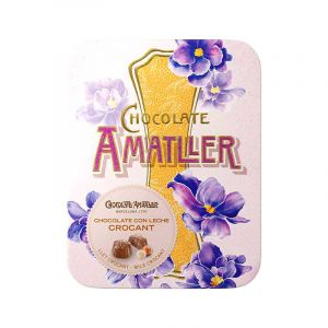 Конфеты шоколадные с начинкой пралине Amatller Chocolate con Leche Crocant 72 г Испания