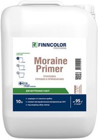Грунтовка Пропиточная Finncolor Moraine Primer 10л Укрепляющая, Бесцветная для Внутренних Работ / Финнколор