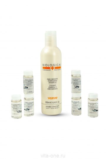 ПИЛИНГ 3D: Набор «Очищение+питание+рост» (шампунь+лосьон) серии BIOLOGICAL HAIR CONCEPT 250мл+6x12мл