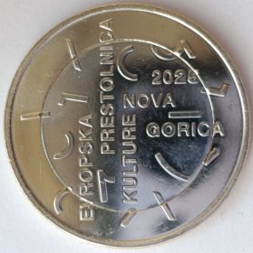 Нова-Горица-культурная столица Европы  3 евро Словения 2025