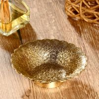 Блюдо латунь "Манон" 12,5х12,5х3,5 см