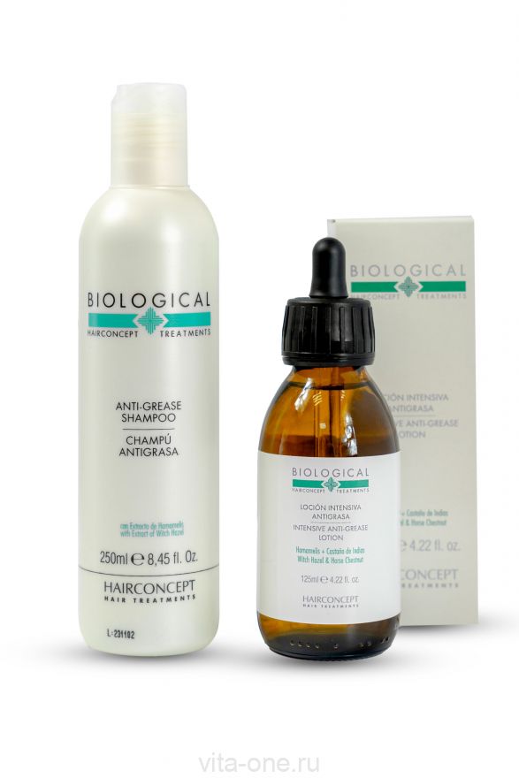 ПИЛИНГ ОТ ЗАЖИРНЕНИЯ: Набор (шампунь+лосьон) серии BIOLOGICAL HAIR CONCEPT 250мл+125мл